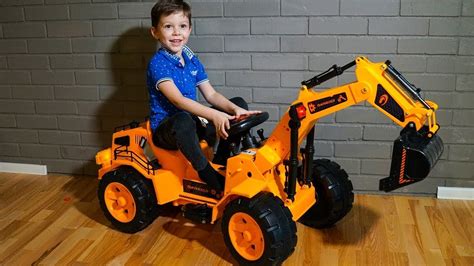 childrens ride on skid steer|excavator ride on for kids.